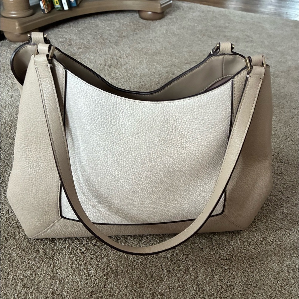 Kate Spade Tan and White Shoulder Bag - Picture 2 of 3